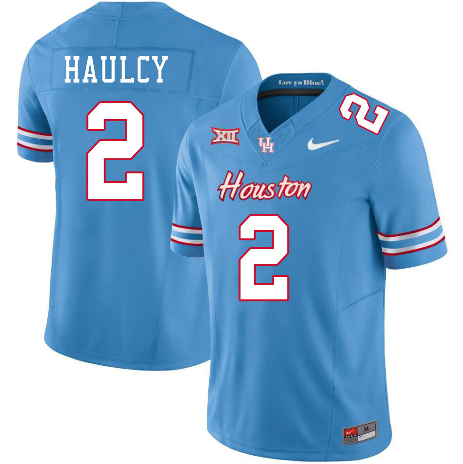 A.J. Haulcy Houston Jersey,Houston Cougars #2 A.J. Haulcy Jersey Youth College Uniforms-Oilers